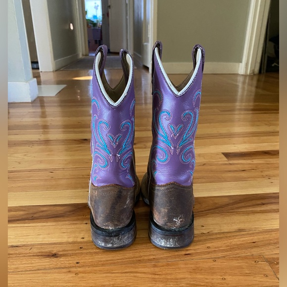 Girls Old West Cowgirl Boots, size 11 - Picture 4 of 6